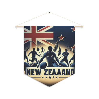 Flag Village New Zealand Flag Pennant Sporting Home Wall decoration NZL0002