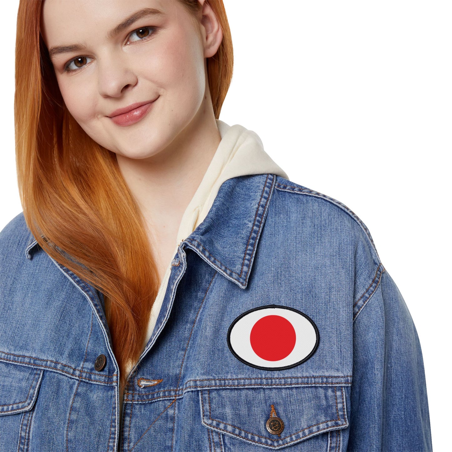 Flag Village Japan Flag Embroidery Iron-On Patches
