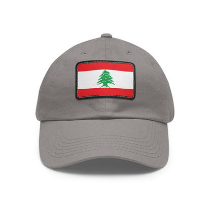 Flag Village Lebanon Flag Hat Cap with Leather Patch