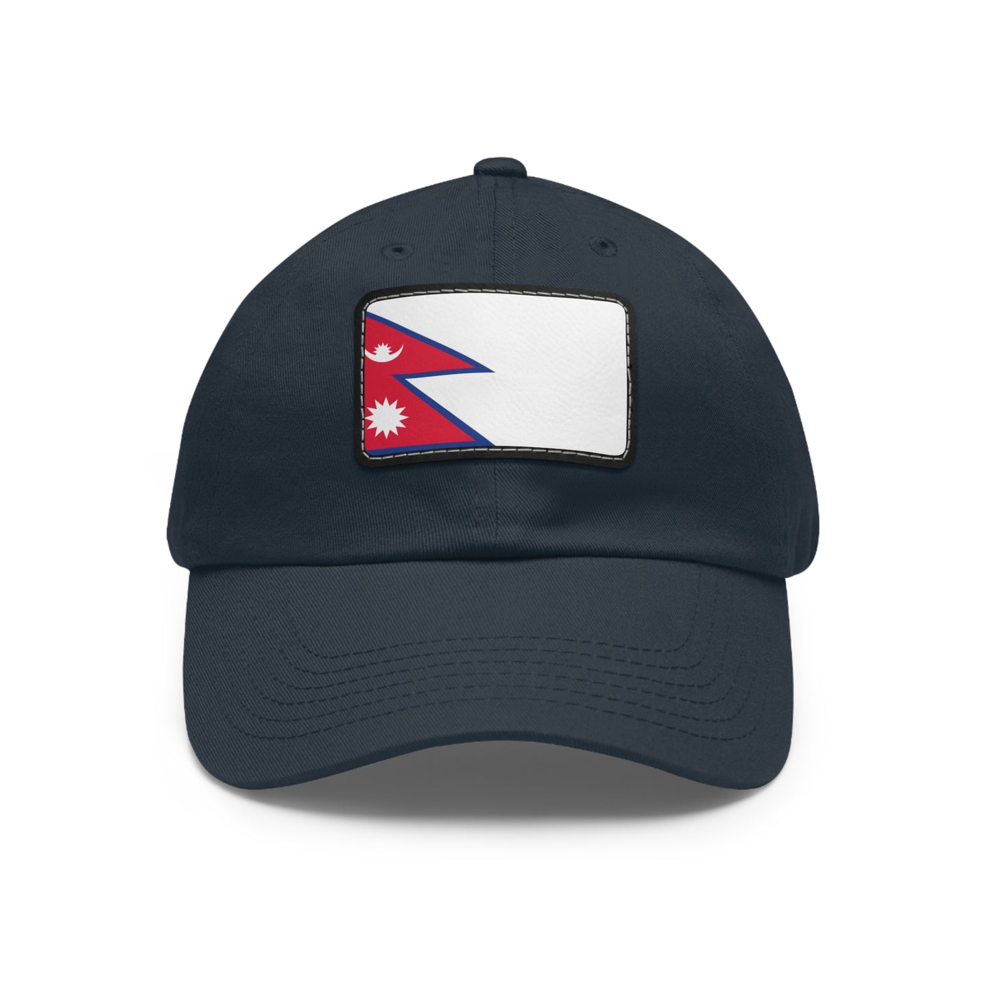 Flag Village Nepal Flag Hat Cap with Leather Patch