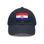 Flag Village Croatia Flag Hat Cap with Leather Patch