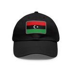 Flag Village Libya Flag Hat Cap with Leather Patch
