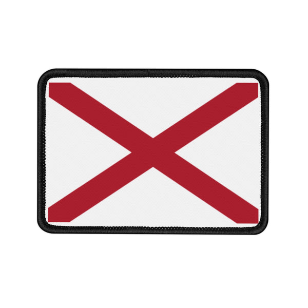 Flag Village Alabama State Flag Embroidered Iron-On Patch