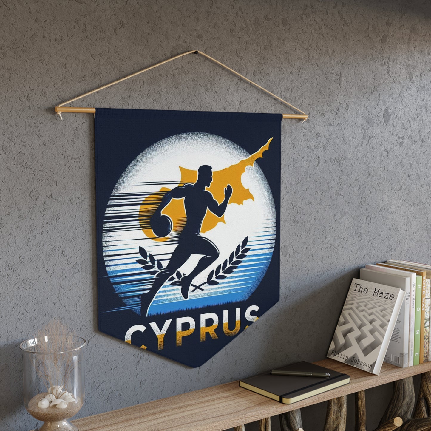 Flag Village Cyprus Flag Pennant Sporting Home Wall decoration CYP0002