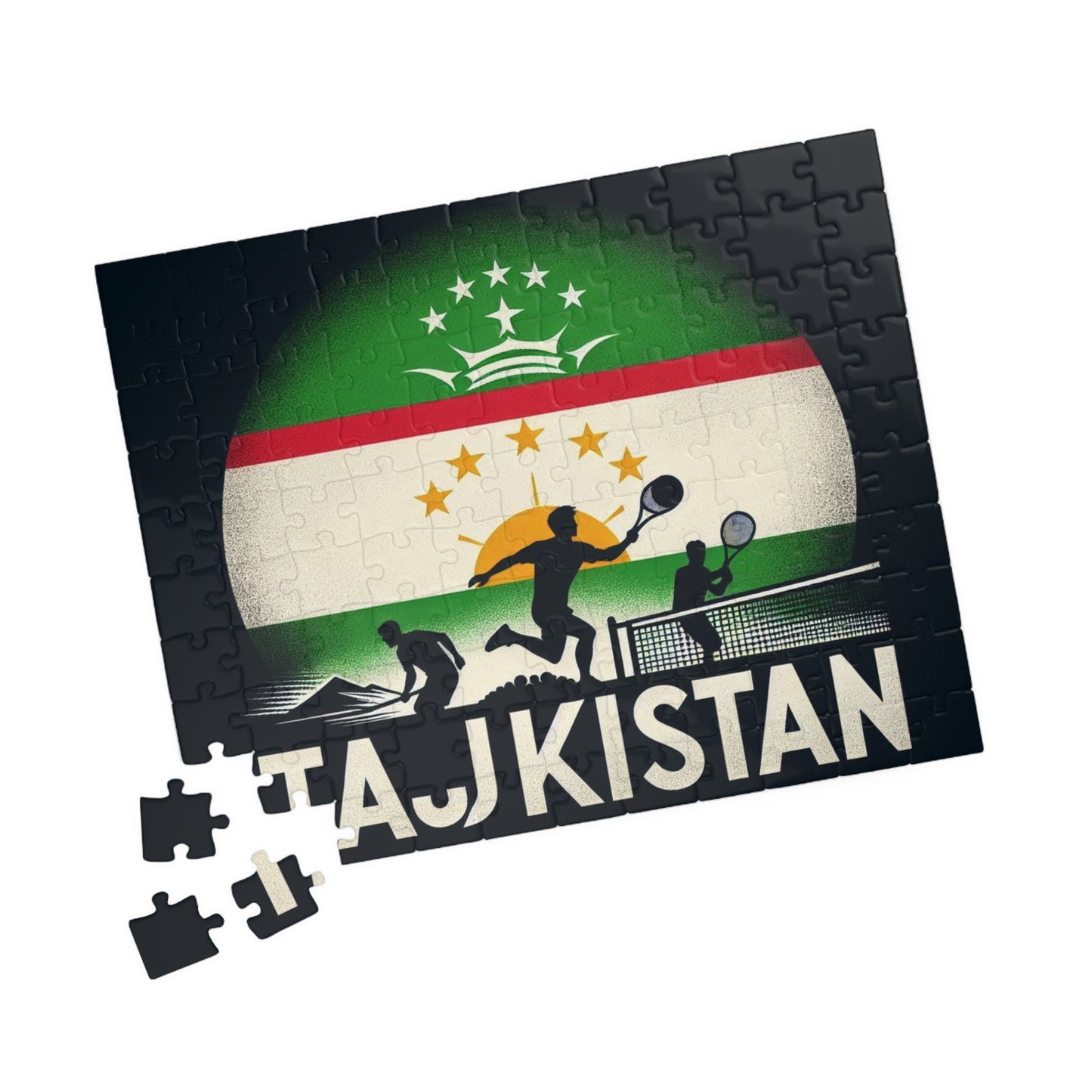 Flag Village Tajikistan Sporting Flag Puzzle (110, 252, 520, 1014-piece) TJK0002