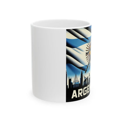 Flag Village ARGENTINA Sporting Flag Ceramic Coffee Mug 11oz FV-MG0212