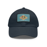 Flag Village USA Delaware State Flag Hat Cap with Leather Patch