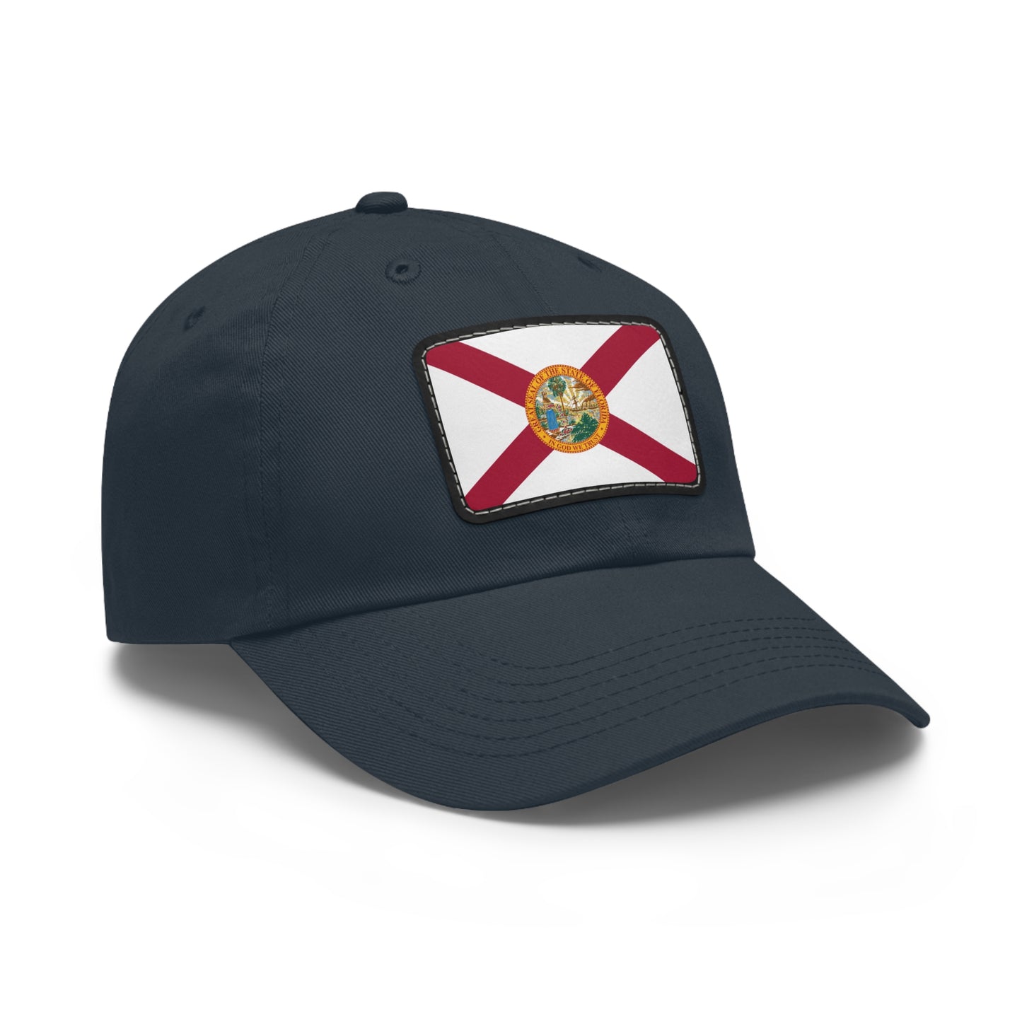 Flag Village USA Florida State Flag Hat Cap with Leather Patch