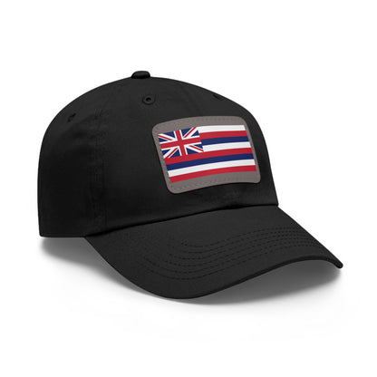 Flag Village USA Hawaii State Flag Hat Cap with Leather Patch