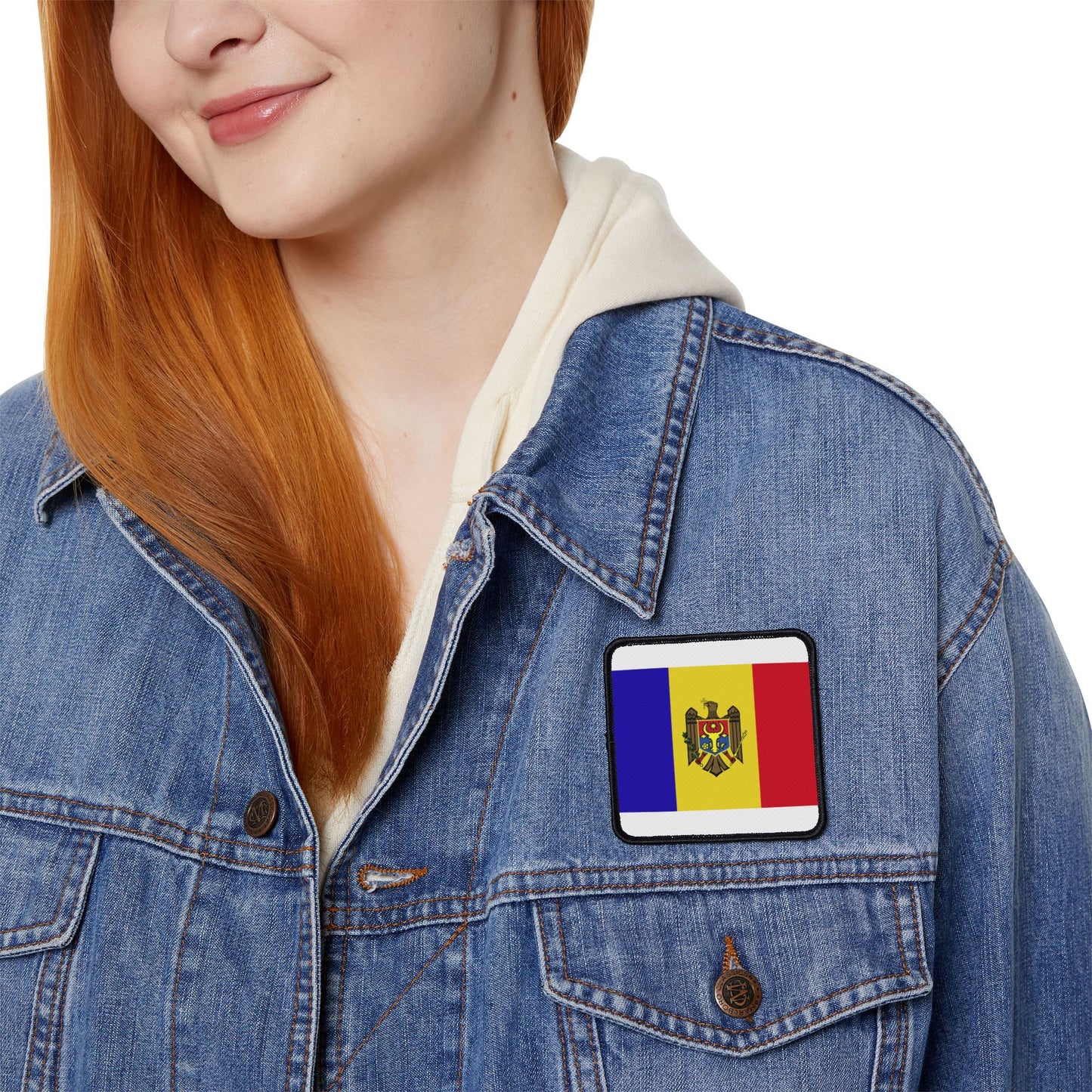 Flag Village Moldova Flag Embroidery Iron-On Patches