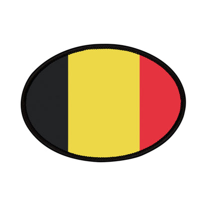 Flag Village Belgium Flag Embroidery Iron-On Patches