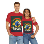Flag Village Brazil Sporting Flag T-SHIRT Heavy Cotton Tee BRA0013