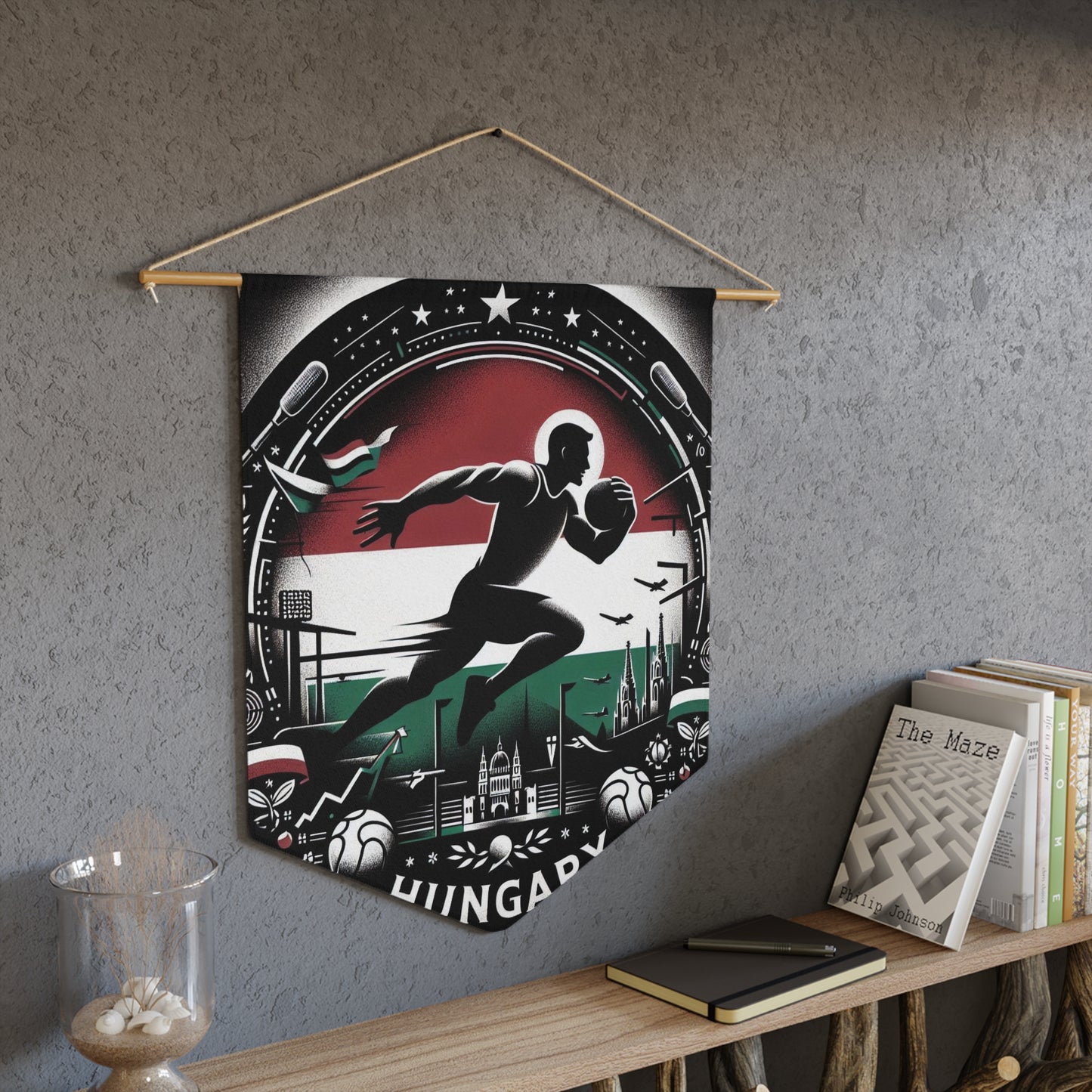 Flag Village Hungary Flag Pennant Sporting Home Wall decoration HUN0001