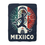 Flag Village MEXICO Sporting Flag Sherpa Fleece Blanket MEX0011