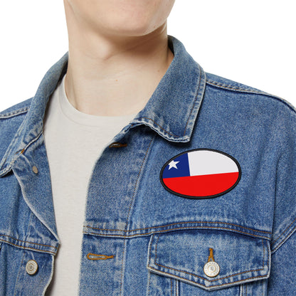 Flag Village Chile Flag Embroidery Iron-On Patches