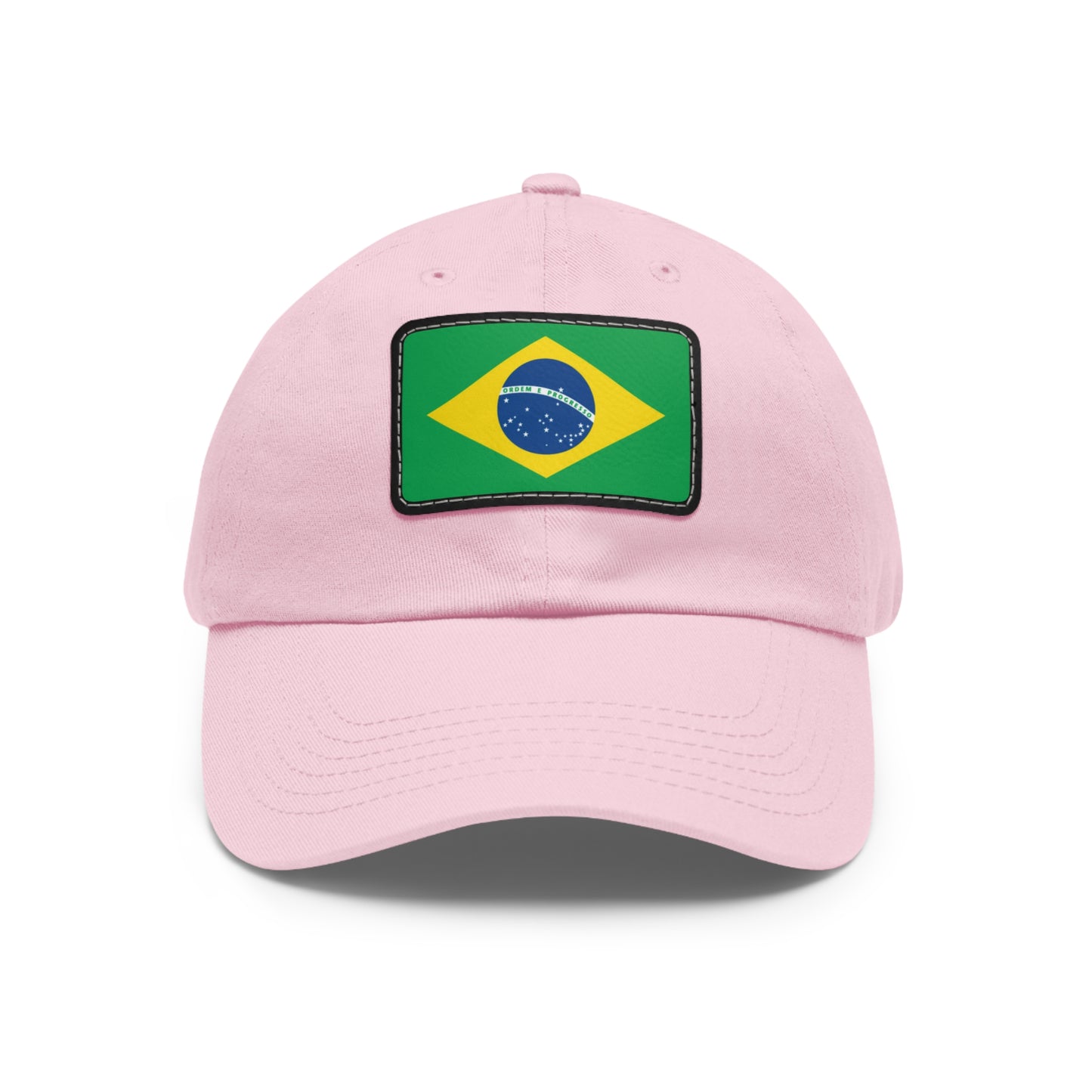 Flag Village Brazil Flag Hat Cap with Leather Patch