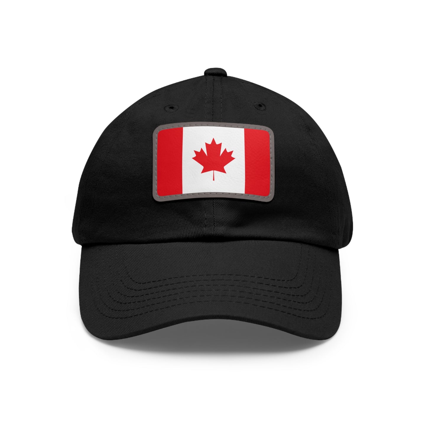 Flag Village Canada Flag Hat Cap with Leather Patch