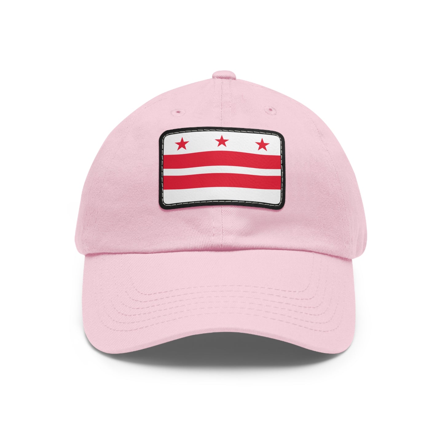 Flag Village USA District of Columbia State Flag Hat Cap with Leather Patch