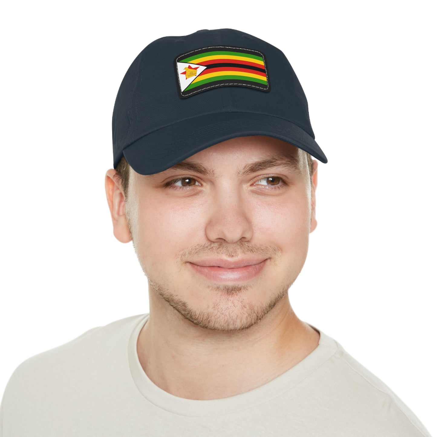 Flag Village Zimbabwe Flag Hat Cap with Leather Patch