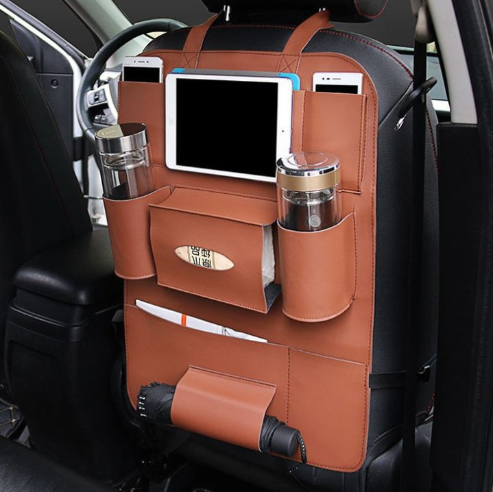 Flag Village Auto Tools HQ Leather Car Seat Organizers