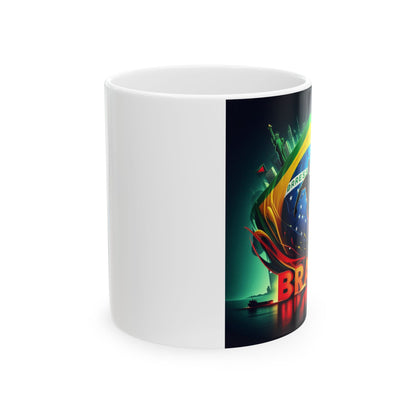 Flag Village BRAZIL Sporting Flag Ceramic Coffee Mug 11oz BRA0007