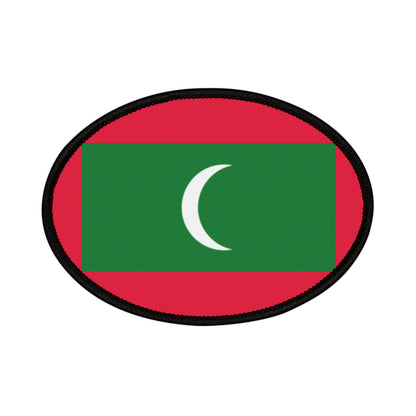Flag Village Maldives Flag Embroidery Iron-On Patches