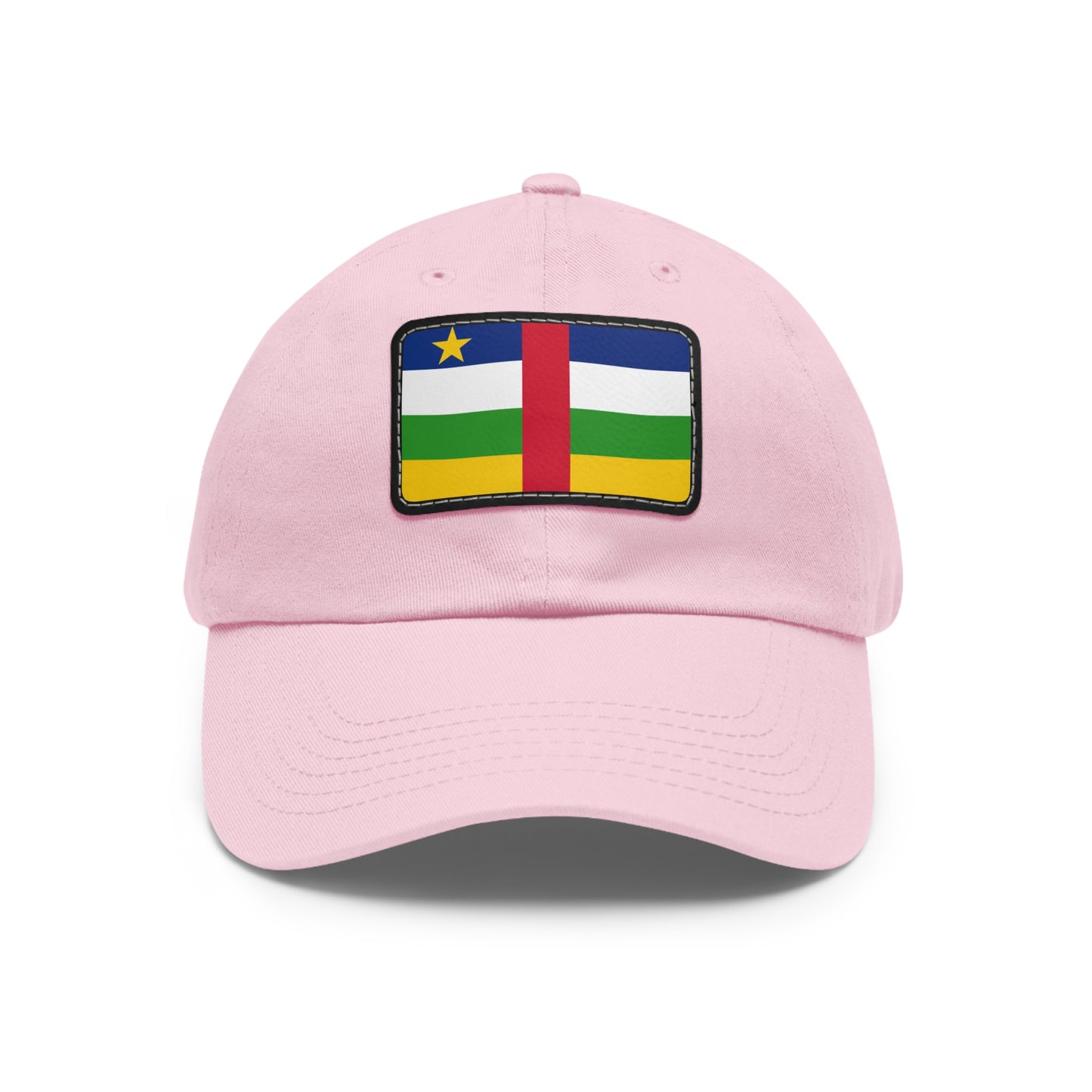 Flag Village Central African Republic Flag Hat Cap with Leather Patch