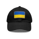 Flag Village Ukraine Flag Hat Cap with Leather Patch