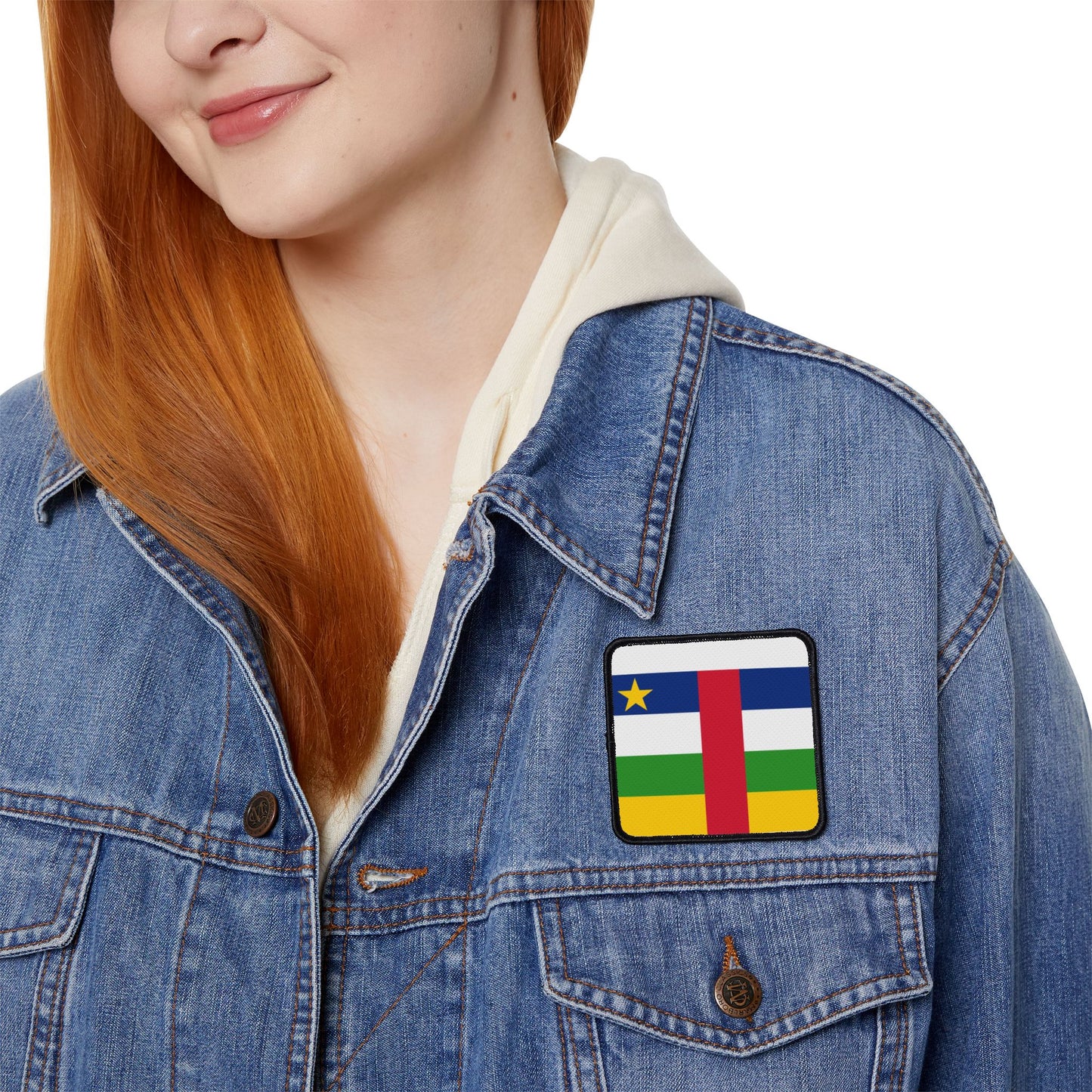 Flag Village Central African Republic Flag Embroidery Iron-On Patches