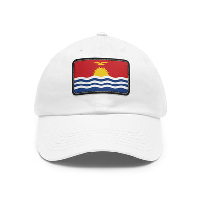 Flag Village Kiribati Flag Hat Cap with Leather Patch