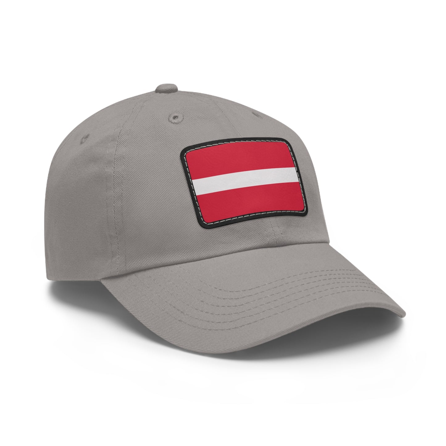 Flag Village Latvia Flag Hat Cap with Leather Patch