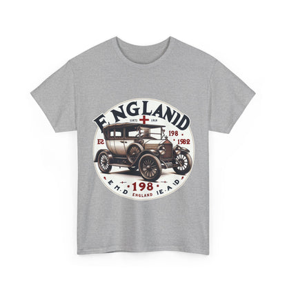 Flag Village UK Vintage Car Flag T-SHIRT Heavy Cotton Tee UK0019