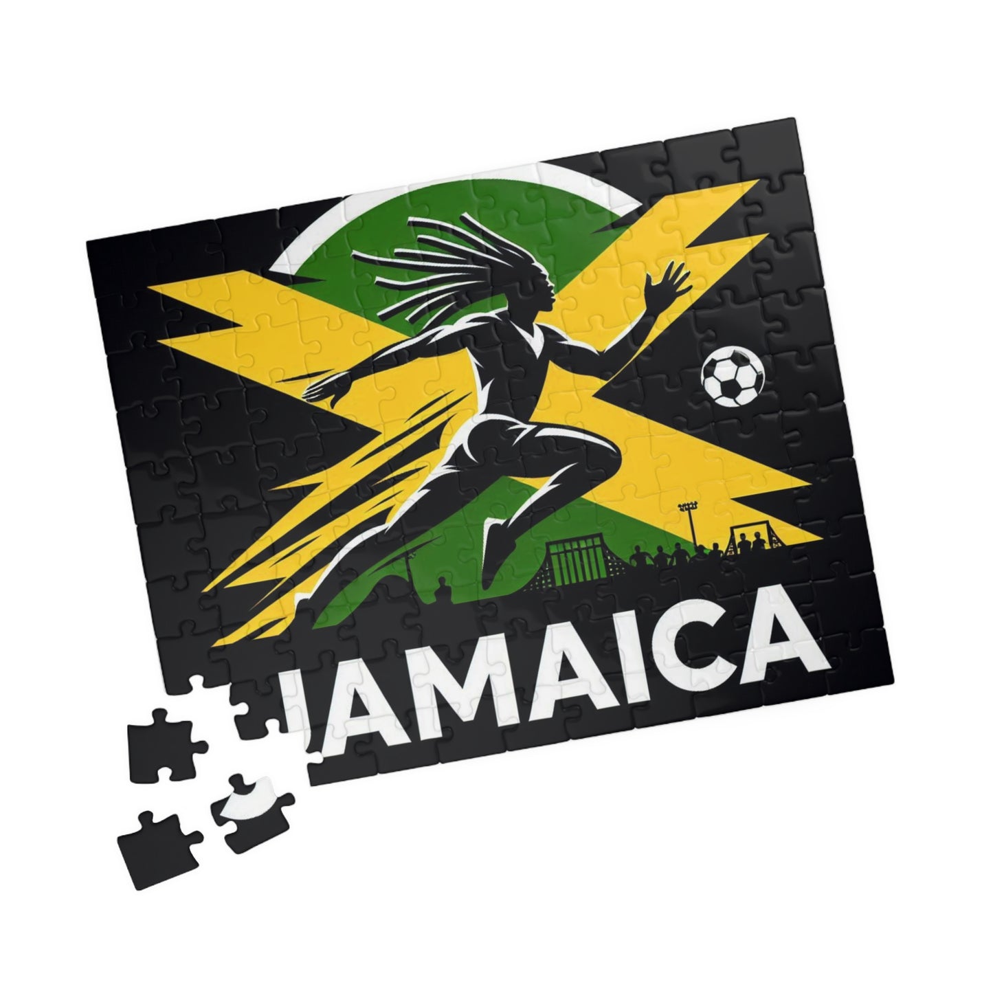 Flag Village JAMAICA Sporting Flag Puzzle (110, 252, 520, 1014-piece) JAM0007