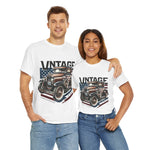 Flag Village USA Vintage Car Flag T-SHIRT Heavy Cotton Tee USA0012