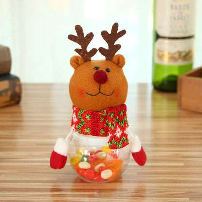 Flag Village Christmas Candy Jar Children Kids Storage Bottle Santa Bag Christmas Sweet Box Gift Chocolate Candy Box Natale Decorazioni