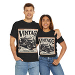 Flag Village USA Vintage Car Flag T-SHIRT Heavy Cotton Tee USA0008