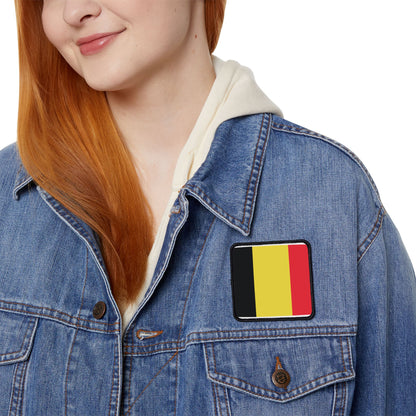 Flag Village Belgium Flag Embroidery Iron-On Patches