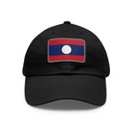 Flag Village Laos Flag Hat Cap with Leather Patch