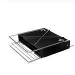 Flag Village BBQ Grill Folding Stainless Steel Portable Small Barbecue Grill Tool BBQ Outdoor Camping Charcoal Furnace BBQ Grills Accessories