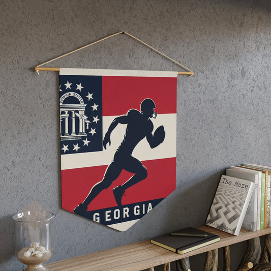 Flag Village Georgia State Flag Pennant Sporting Home Wall decoration GA0001