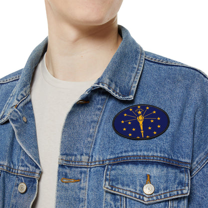 Flag Village Indiana State Flag Embroidery Iron-On Patches