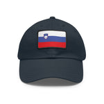 Flag Village Slovenia Flag Hat Cap with Leather Patch