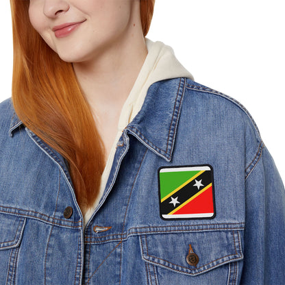Flag Village Saint Kitts And Nevis Flag Embroidery Iron-On Patches
