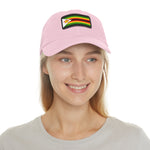 Flag Village Zimbabwe Flag Hat Cap with Leather Patch