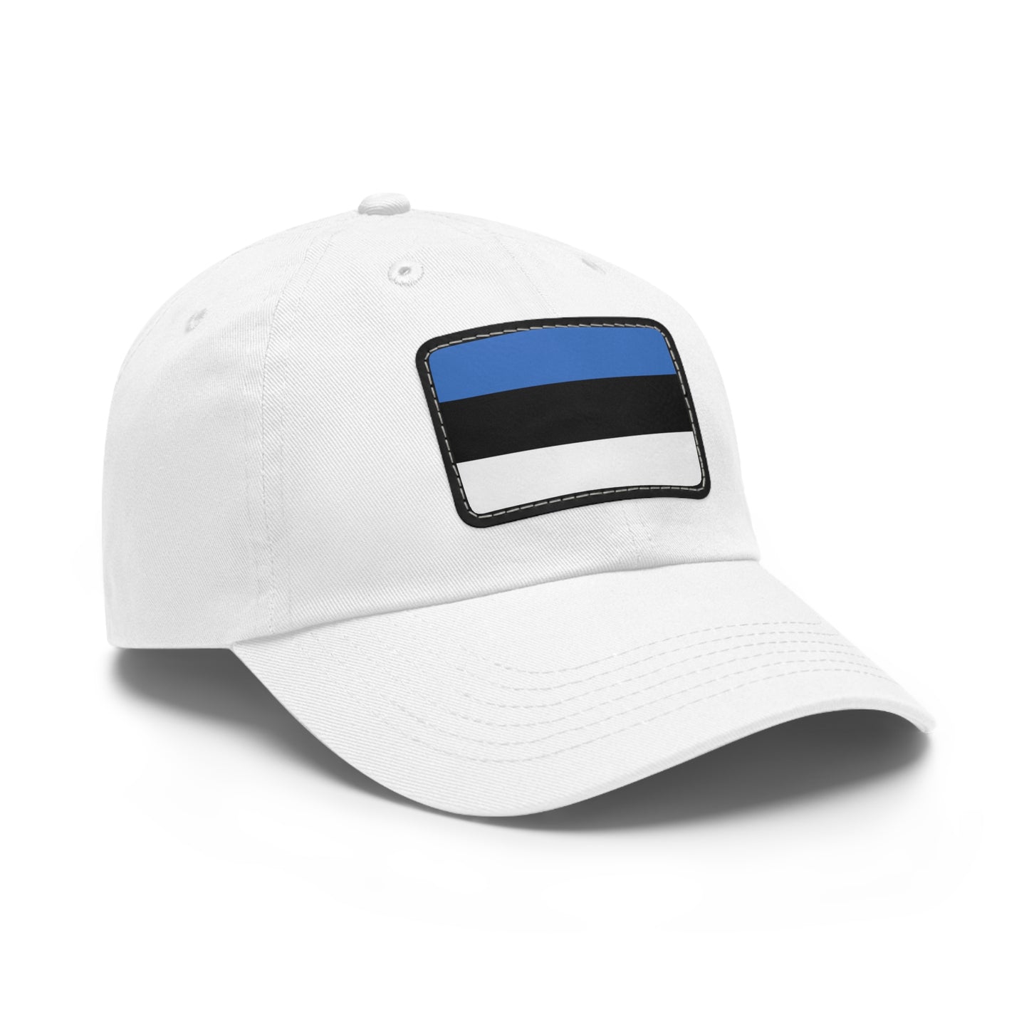Flag Village Estonia Flag Hat Cap with Leather Patch
