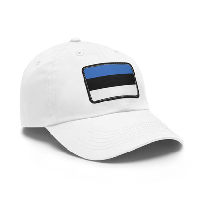 Flag Village Estonia Flag Hat Cap with Leather Patch