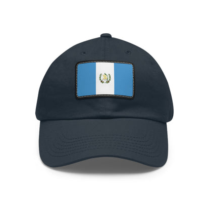 Flag Village Guatemala Flag Hat Cap with Leather Patch