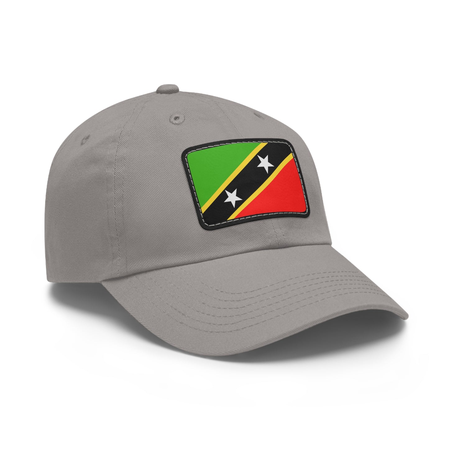 Flag Village Saint Kitts And Nevis Flag Hat Cap with Leather Patch