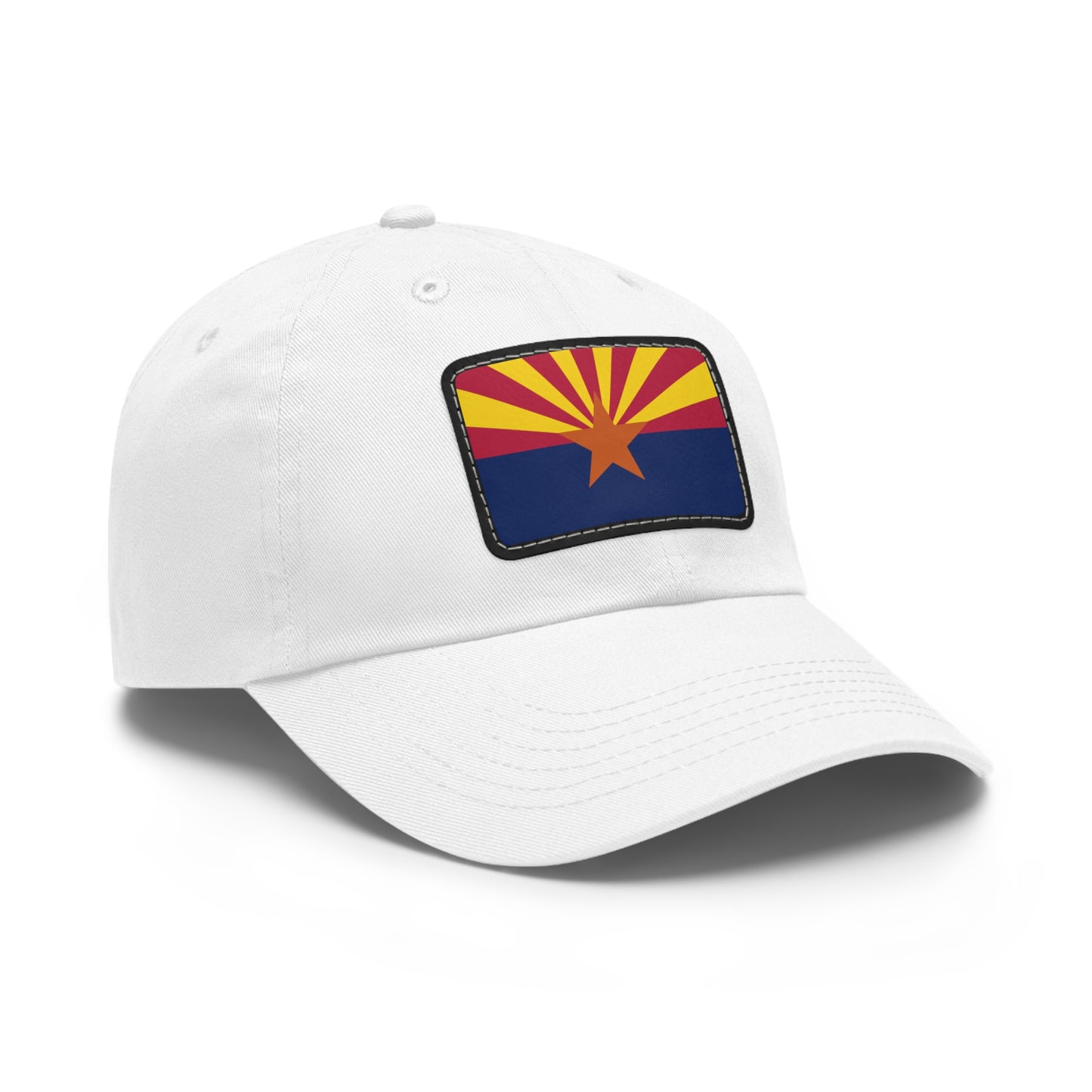 Flag Village USA Arizona State Flag Hat Cap with Leather Patch