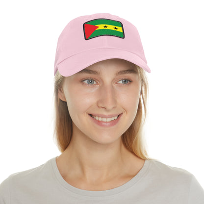 Flag Village Sao Tome And Principe Flag Hat Cap with Leather Patch